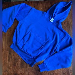 YZY Gap youth small blue hoodie. NWT AND HAS BEEN AUTHENTICATED